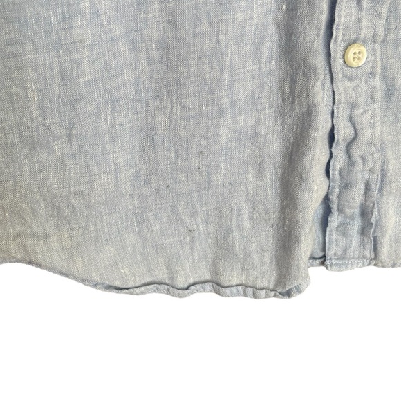 Banana Republic Men’s Slim Linen Blend Shirt Size M - Picture 4 of 6